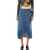 JW Anderson Denim twisted midi skirt Blue