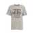 Golden Goose T-shirt in melange jersey with logo print Grey