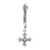 Emanuele Bicocchi Single earring crest Silver