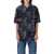 OFF-WHITE KIDS Camo jacquard denim bowling shirt Multicolour