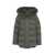 Peuterey Quilted down jacket with large hood 'Takan MQS 03 Fur' Green