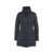 Peuterey Quilted down jacket with high collar 'Sobchak MQS 02' Blue