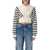 Jean Paul Gaultier Mariniere cropped sweater Blue