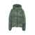 KhrisJoy Quilted down jacket in paisley pattern 'Bandana' Green