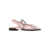 Ganni Feminine buckle ballerinas Pink