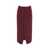 Otto d'ame Longuette skirt with pleats Red