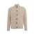 Gender Knit cardigan in alpaca blend with high collar Beige