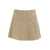 Semicouture Check pattern flared mini skirt Beige