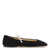 Jimmy Choo Jimmy Choo Black Suede Ade Ballerina Flats Black