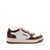 AUTRY Autry White And Brown Calf Leather Medalist Sneakers BIANCO E MARRONE