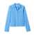 Miu Miu Miu Miu Logo-Embroidered Cotton-Poplin Shirt Blue