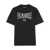 Palm Angels Palm Angels Black Cotton T-Shirt With Logo Print Multicolor