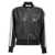 Palm Angels Palm Angels 'Leather Effect Track Bomber' Sweatshirt Multicolor