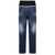 DSQUARED2 Dsquared2 Medium White & Blue Spots Loose Jeans BLUE