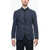 CORNELIANI Cc Collection Padded Half-Lined Blazer With Herringbone Patt Blue