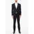 CORNELIANI Wool Cerimonia Academy Suit With Satin Shawl Lapel Black