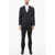 CORNELIANI Virgin Wool Leader Suit With Flap Pockets Black