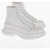 Alexander McQueen Leather High-Top Sneakers With Chunky Sole White