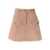 Balmain Light-Pink Frayed Tweed Mini Skirt In Wool Blend Woman PINK