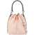 Tory Burch Mini T Monogram Leather Bucket Bag BLUSH