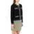 Tory Burch Kendra Merino Wool Cardigan BLACK / FRENCH CREAM