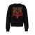 DSQUARED2 Black Sweater With Jacquard Bear At The Front In Wool Blend Man Black