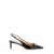 Tom Ford Black Slingback Pumps With T Logo Detail In Patent Leather Woman Black