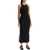 Ganni 'Ribbed Jersey Midi Dress With Nine BLACK