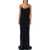 Stella McCartney Stella Mccartney Crystal Straps Long Dress Black