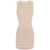 Saint Laurent Saint Laurent Stretch Tulle Short Dress Beige