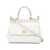 Dolce & Gabbana 'Sicily' White Handbag With Logo Plaque In Leather Woman WHITE