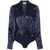 Elisabetta Franchi Elisabetta Franchi Silk Printed Bodysuit NAVY/CREMA