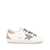 Golden Goose Golden Goose White Gold And Silver Whinestones Leather Super-Star Sneakers 