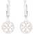 Tory Burch Tory Burch Miller Logo Hoop Earrings SILVER