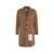 AMARANTO Outdoor wool coat Brown