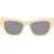 Bottega Veneta Angle Sunglasses BROWN