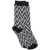 AKEP Long socks with logo pattern Black