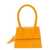 JACQUEMUS 'Le Chiquito Moyen' Orange Handbag With Logo Lettering Detail In Leather Woman ORANGE