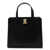 Salvatore Ferragamo Salvatore Ferragamo Black Leather Vara Tote Bag Black