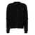 AMIRI Black Cardigan With Bones Motif And Logo In Cotton Man Black