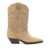 Isabel Marant 'Duerto' Beige Western Boots With Studs In Suede Woman Beige