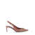 Dolce & Gabbana Pink Slingback With Metallic Logo In Patent Leather Woman PINK