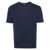 A.P.C. Blue Logo Print Crew Neck T-Shirt In Cotton Man BLUE