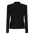 Dolce & Gabbana Black Single-Breasted Jacket With Buttons Fastening In Wool Stretch Woman Black