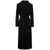 Tagliatore 'Melody' Long Black Coat With Matching Belt In Wool And Cashmere Black