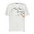 Palm Angels White Crewneck T-Shirt With Foggy Logo Print In Cotton Man WHITE