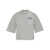 Palm Angels Palm Angels Back College Cropped Tee Clothing GREY