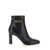 Tom Ford Black Ankle Boots With T Chain Detail In Leather Woman Black