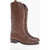 Via Roma 15 Leather Santa Monica Boots 4,5Cm Brown