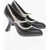 Dior Leather Pumps With Strap And Brogues Details Heel 11 Cm Black